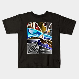 Abstract faces Kids T-Shirt